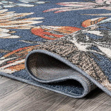 Giglio Modern Botanical Flower Area Rug